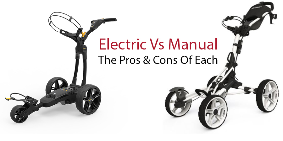 electric vs manual golf trolleys